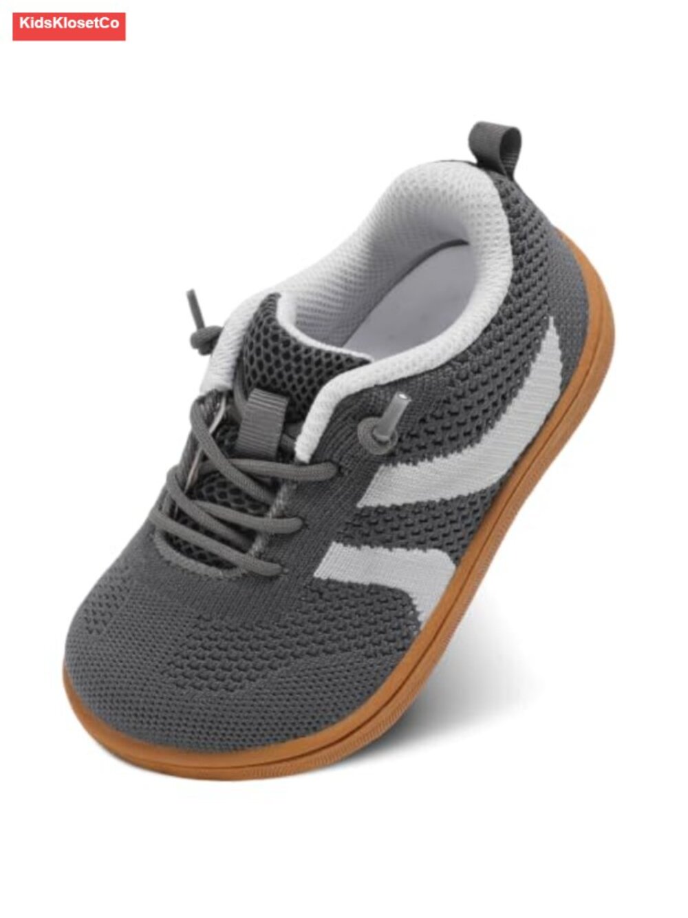 Toddler Barefoot Sneakers Boys Girls Wide Toe Box Slip On Elastic Lace